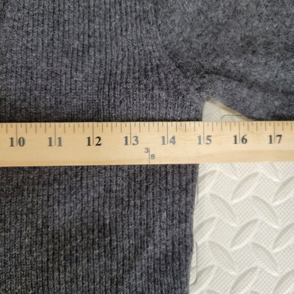 Allsaints Womens Sweater Size 4 Charcoal Gray Agari Jumper Lambswool Angora - Picture 9 of 11